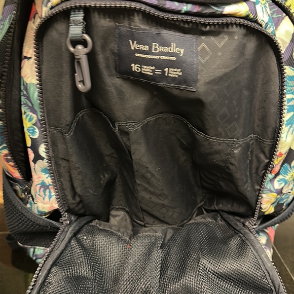 Vera Bradley Floral Backpack - Navy and Multicolor - Picture 7 of 16